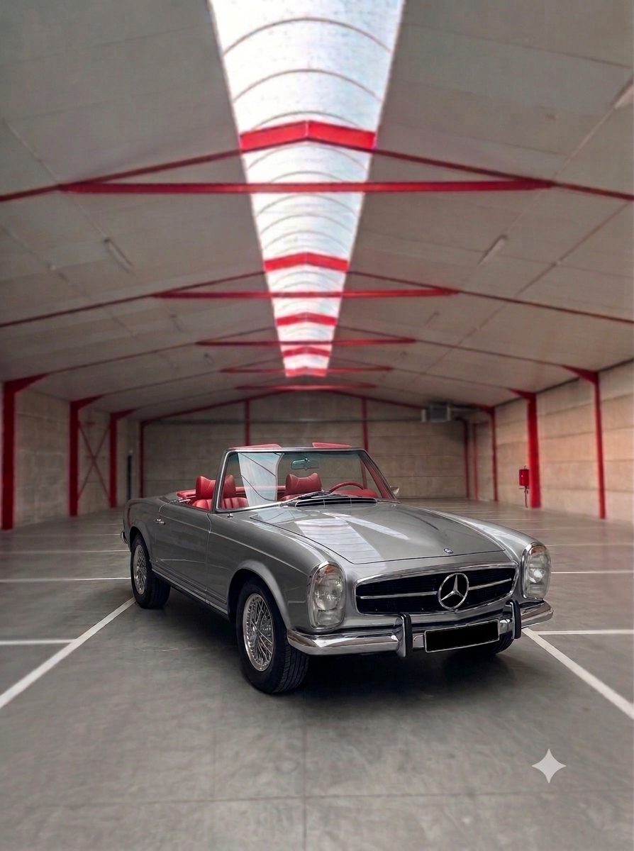 Oldtimer in stalling